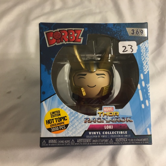 NIB DORBZ Funko Marvel Thor Ragnarok "Loki #369" Vinyl Collectible Figure 3-4"Tall