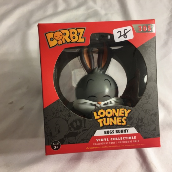 NIB DORBZ Funko Looney Tunes #305 Bugs Bunny  Vinyl Collectible Figure 3-4"Tall