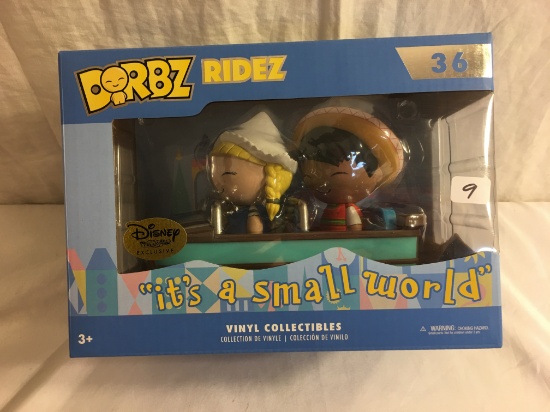 NIB DORBZ Ridez Funko Disney Treasures Exclusive It's a small World Vinyl 6.5x8.5" Box Size