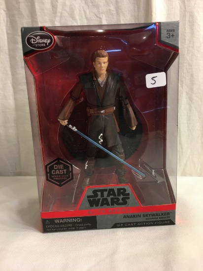 Collector NIB Star Wars Disney Store Die Cast Elite Series Anakin Skywalker Action Figure 8"T Box