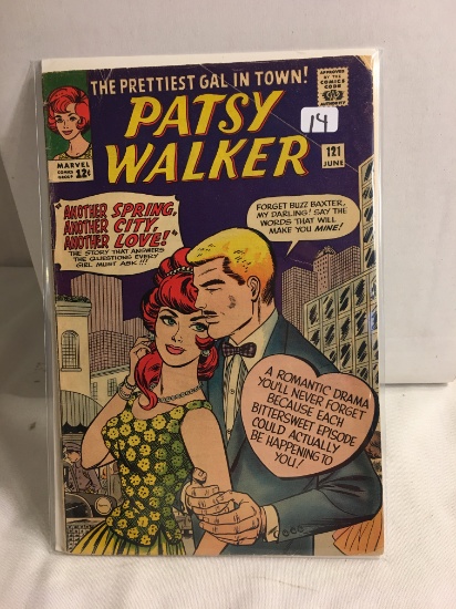 Collector Vintage Marvel Comics Patsy Walker No.121 Comic Book
