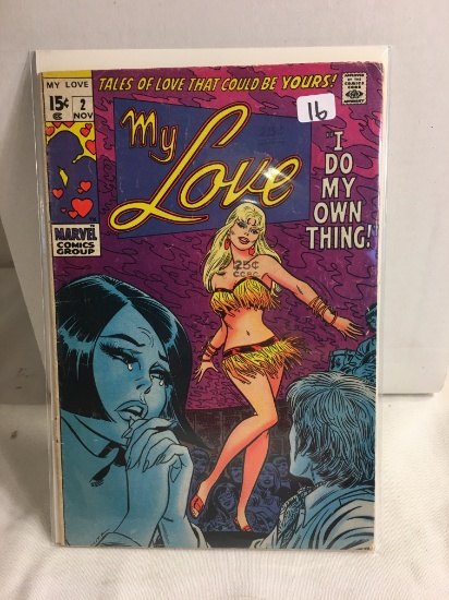 Collector Vintage Marvel Comics My Love No.2 Comic Book