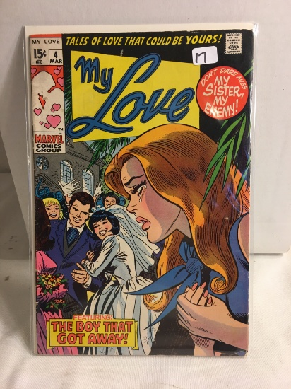 Collector Vintage Marvel Comics My Love No.4 Comic Book