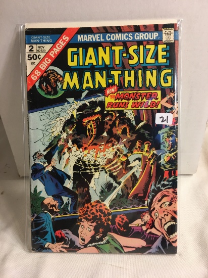 Collector Vintage Marvel Comics Giant-Size Man-Thing No.2 Comic Book