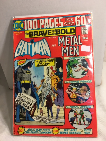 Collector Vintage DC, 100 Pages  The Brave and The Bold Batman and Metal Man No.113 Comic Book