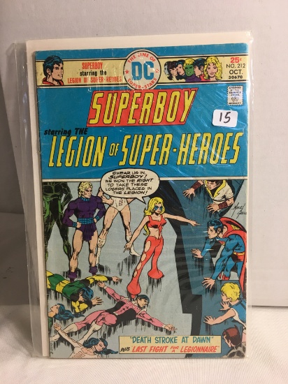 Collector Vintage DC, Superboy Starring Legion Of Super-Heroes Comic Book No.212