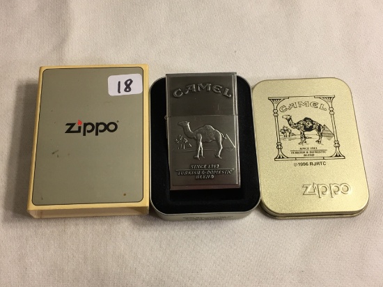 Collector Zippo Second Release Replica from 1932  Camel Stainless Steel Pocket Lighter 2.1/4"tall