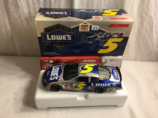 Action Racing 2004 Monte Carlo Kyle Busch #5 Lowe's 1:24 Scale Stock Car Limited Edt. P/N 106524
