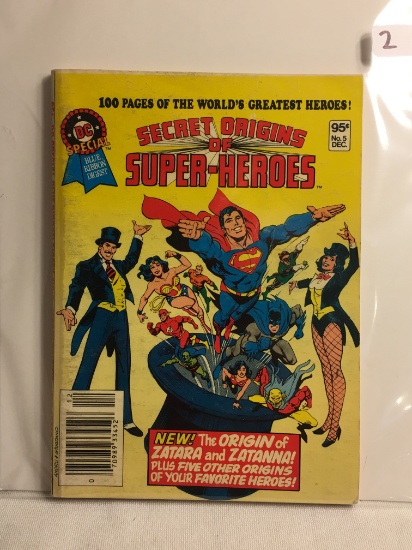 Collector Vintage 1980 DC, Comics Special Secret Of Origin Super -Heroes No.5 Comic