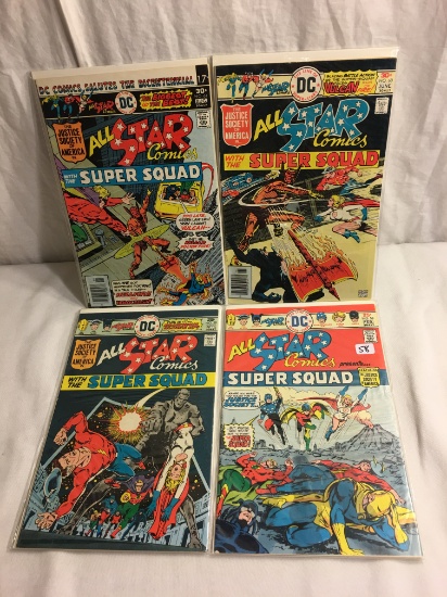 Lot of 4 Pcs Collector Vintage DC All Star Comics Presents Super Squad No.58.59.60.61.