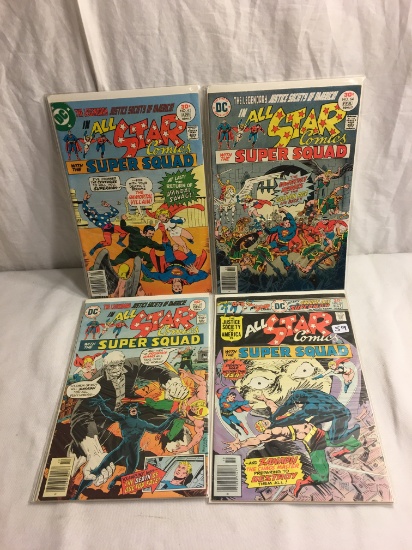 Lot of 4 Pcs Collector Vintage DC All Star Comics Presents Super Squad No.62.63.64.65.
