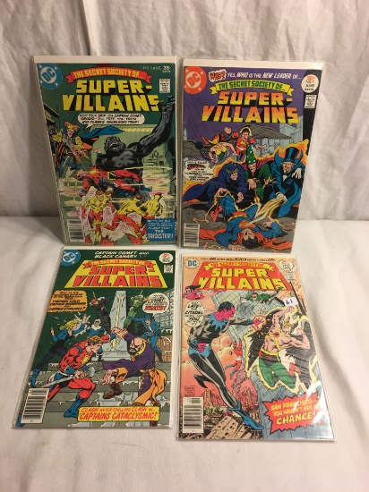 Lot of 4 Pcs Collector Vintage DC, Secret Society Of Super Villains Comics No.5.6.7.8.