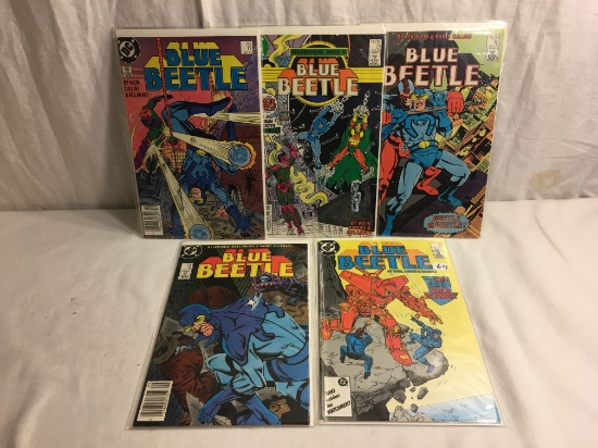 Lot of 5 Pcs Collector Vintage DC, Blue Beetle Comic Books No.15.16.17.18.21.