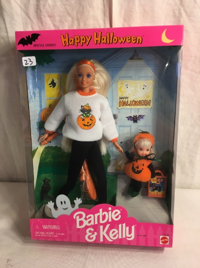 Collector Mattel Barbie  Special Edition Happy Halloween Barbie and Kelly Doll Size:13"tall Box