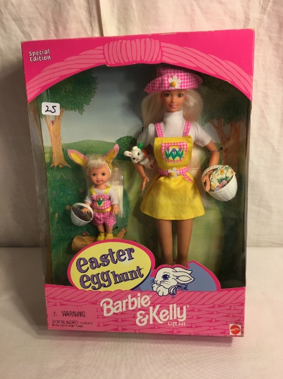 Collector Mattel Barbie Special Edition Easter Egghunt Barbie and Kelly Gift Set Doll 13.5"Tall