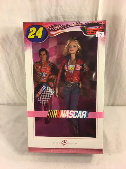 Collector Mattel Barbie Pink Label Nascar Jeff Gordon Barbie Doll 13"Tall Box Size