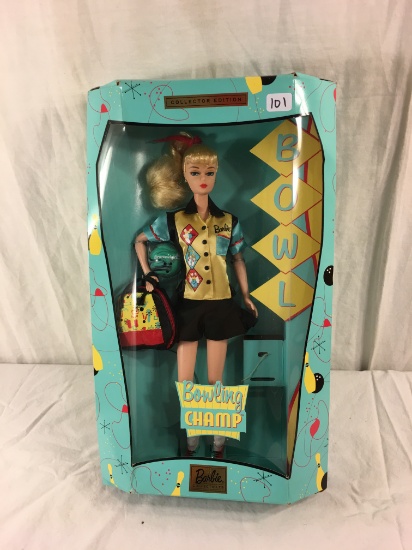 Collector Edition Mattel Barbie Bowling Champ Doll 13"Tall Box Size