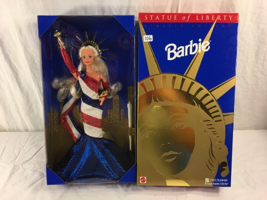 NIB Mattel Barbie Statue Of Liberty Limited Edition Barbie Doll 15.5"Tall Box Size