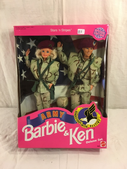 Nib Mattel Barbie & Ken Deluxe Set Army Stars 'n Stripe Special Edition Doll 13.5/8"tall Box