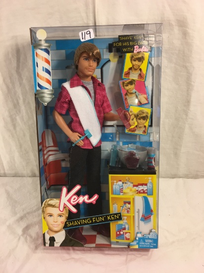 NIB Mattel Barbie Collector Ken Doll Shaving Fun ken 12.5"Tall bOx
