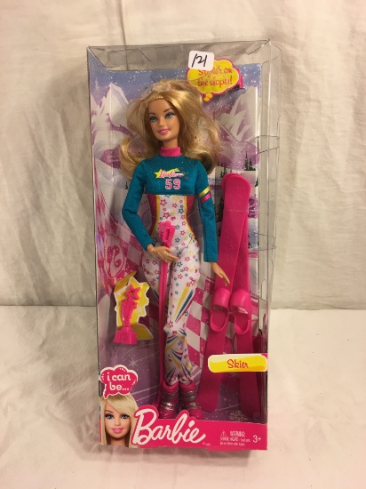 NIB Mattel Barbie I Can Be Barbie Skier Barbie Doll 13"tall Box