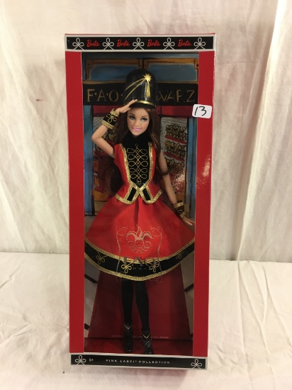 NIB Mattel Barbie Pink Label Collection FAO SCHWARZ Barbie Doll 14"Tall Box Size
