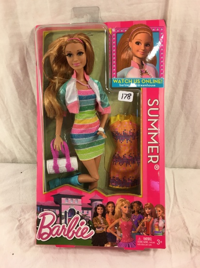 Collector NIB Mattel Barbie Summer Doll 12"Tall Box