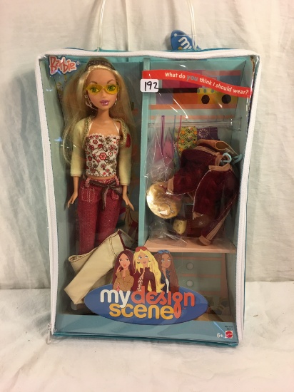 Collector NIP My Design Scene Mattel Barbie Doll and Accessories 13.5"Tall Box