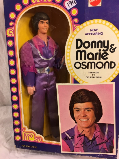 Collector Vintage 1976 Mattel Donny and Marie Osmond Doll Donny Doll 13"Tall Box Size