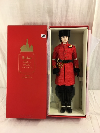 NIB 2010 Mattel Gold Label Barbie Fashion Model Collection "Nicolai Genuine Silkstone Body 14"T Box
