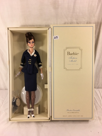 NIB 2012 Mattel Limited Edt. Barbie Fashion Model Collection Boater Ensemble Silkstone Body Doll 13"