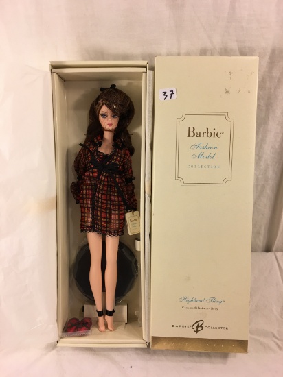 NIB 2005 Mattel Limited Edt. Barbie Fashion Model Collection Highland Fling Silkstone Body Doll 12"t