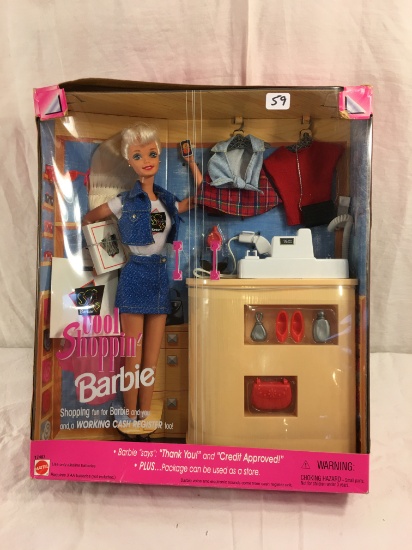 NIB Mattel Barbie Cool Shoppin' Barbie Doll Size: 13'tall Box has minore damage