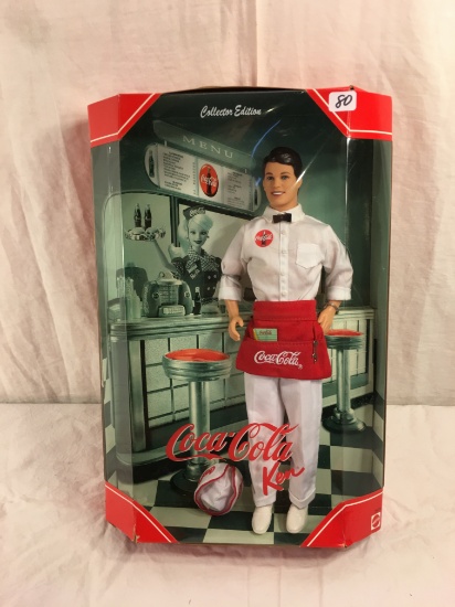 NIB Mattel Barbie Collector Edition Coca Cola Ken Doll 14"Tall Box Size