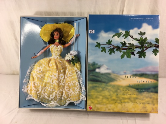 NIB Mattel Barbie Enchanted Seasons Limited Edition Summer Splender Barbie Doll 14"tall Box