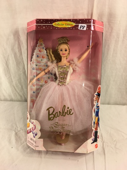 NIB Mattel Barbie Collector Edition Barbie as The Sugar Plum Fairy in the Nutcracker Doll 14"tall Bo