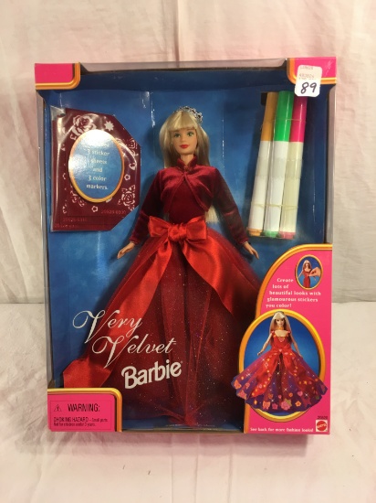 NIB Mattel Barbie Very Velvet Barbie Doll 14.5"tall Box Size