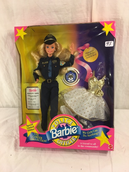 NIB Mattel Barbie Police Barbie Officer The Career Collection Barbie Mattel Doll 13"tall Box