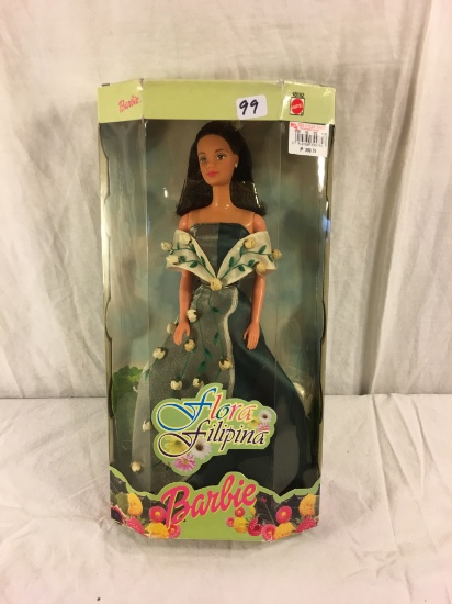 Collector Mattel Barbie Flora Filipina Barbie Doll 13"Tall Box Has Minor Damage