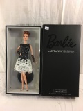 NIB Mattel Barbie Fan Club Platinum Collection Laser Leatherette Dress Black and White Collection 14