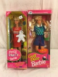 Lot of 2 Pieces Collector Mattel Barbie Golf Date Barbie & Coca Cola Party Doll 12