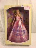 NIB Mattel Barbie Collector 2014 Birthday Wishes Barbie Doll 13.5