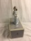 Collector Lladro Figurine #5643 Cathy, Girl Holding Hat with Flowers Figurine Box Size:11