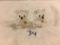 Lot of 2 Pieces Collector Loose Swarovski Clear Crystal  Bear Yellow Stone 1.1/2