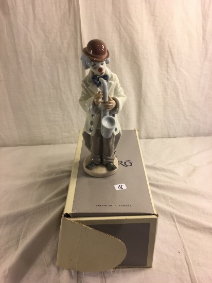 Collector Lladro Figurine "Sad Sax" Clown #5471 MINT in Original Box Size:10.1/2"tall Box