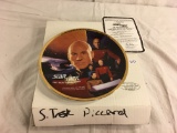 Collector Enesco Porcelain Plate Star Trek The Next Generation Captain Jean-Luc Picard Plate