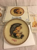 Collector Vintage 1973 Geobel Hummel Porcelain Plate