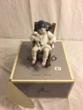 Collector LLADRO NAPTIME FIGURINE 5448 Daisa Spain porcelain sculpture rocking chair doll 8