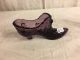 Collector Purple glas Shoe Figurine 6