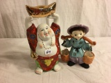 Collector Lot of 2 Pieces Collector Loose Chinese Figurines Size 6-8.5